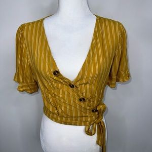 Francesca’s Yellow Crop Top